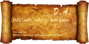 Dömötör Adrienn névjegykártya